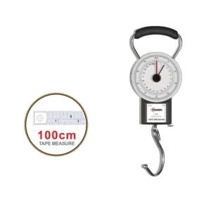 ميزان معلق كراون سعة 22 كجم مع شريط قياس 100 سم - طراز 2012