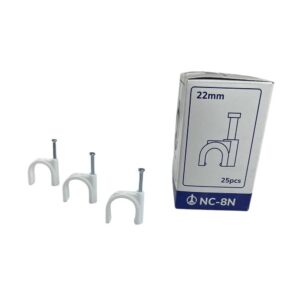 كلِبس أبيض بقطر 22 ملم