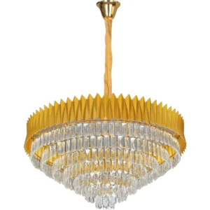 ثريا معلقة مودرن ذهبية بعدد 22 مقبس E14 وطول 1000 ملم