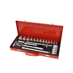 طقم مفاتيح ربط 24 قطعة 1/2 بوصة مع حقيبة معدنية - اوسكو 10802