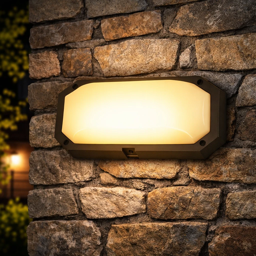 كشاف خارجي بيضاوي 24 واط — إضاءة صفراء