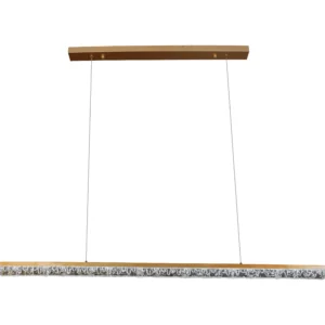 نجف مودرن ذهبي بثلاثة ألوان إضاءة، 25 واط، مقاس 1.2 م