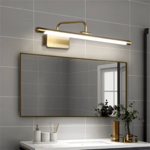 إضاءة للوحات بتصميم مغسلة بلون ذهبي — ثلاثية الألوان (شمسي، أصفر، أبيض) — 25 واط