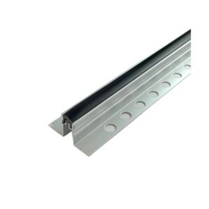 فاصل تمدد ألمنيوم أسود بطول 2.5 م وارتفاع 22 مم