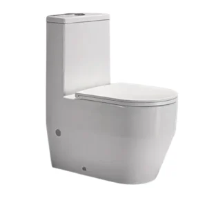 مرحاض أرضي من فيراجو بنظام تصريف شلالي، مقاس 25 سم — أبيض