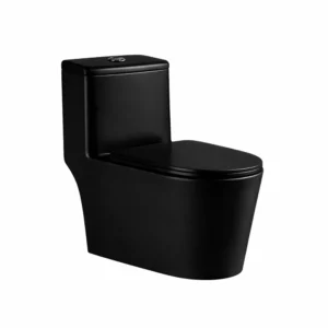 Halfer toilet - 25cm drain hole - Black