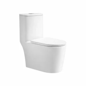 Halfer floor stool with Western-style handle – 25 cm drain size – white