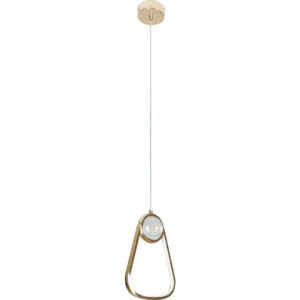 Modern wall light in gold, three lights x 25 watts (single piece)