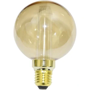 لمبة كروية عسلي بإضاءة صفراء 2.5 واط (قاعدة E27) — قطر 12.5 سم