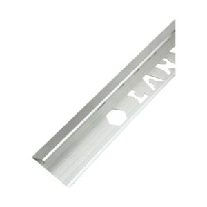 زاوية أرضية فضي لامع 2.50 متر - 12 مم (AL002-SH-12H) من LANDBUILD