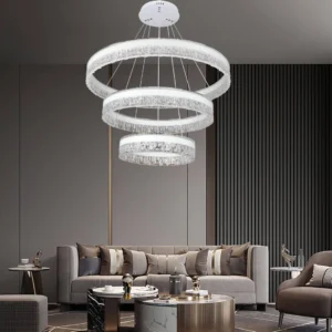 إنارة معلقة مودرن أبيض — 250 واط، بثلاثة أوضاع إضاءة