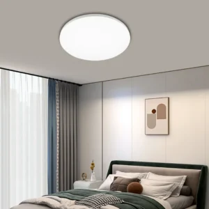 لوحة إضاءة دائرية بيضاء بثلاثة أوضاع إضاءة — قطر 26 سم، 15 واط