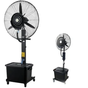 مروحة ستاند برذاذ للتبريد الخارجي 28 إنش مع ريموت كنترول
