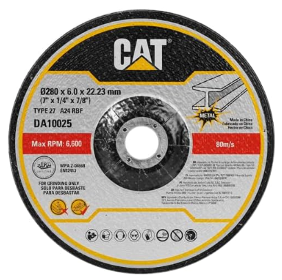 قرص جلخ للمعدن 280×6 مم (7 بوصة) — CAT موديل DA10025