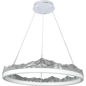 إضاءة معلقة مودرن أبيض — 3 أضواء، 105 واط، مقاس 800 مم