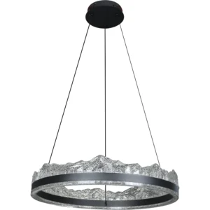 مصباح معلق مودرن أسود — 3 إضاءات، 105 واط، طول 800 مم