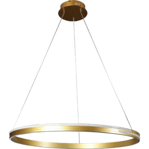 إضاءة معلقة مودرن بلون ذهبي — 3 مصابيح، 115 واط