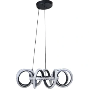 مصباح معلق مودرن أسود 3 إضاءات 115 واط