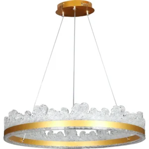 ثريا معلقة مودرن ذهبي 3 أضواء 115 واط مقاس 800 ملم