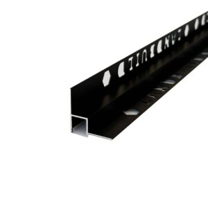 زاوية ظل لبروفايل ليد — أسود ظاهر، 3م، عمق 11.5 مم (GS002-BM-11.5H) من LANDBUILD