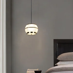 Modern gold hanging chandelier — 3 lights, 12 watts (single piece)