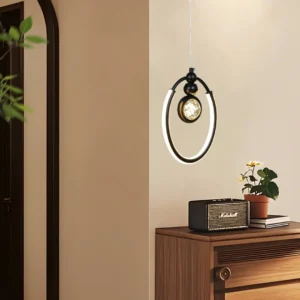 Modern black pendant light — 3 lights x 12W