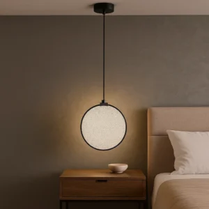 Modern black chandelier — 3 lights, 12 watts (single)