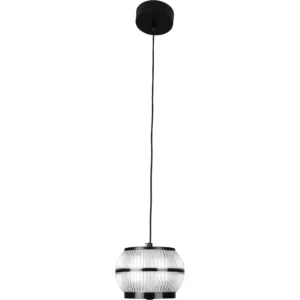 Modern black wall sconce — 3 lights, 12 watts (1 piece)