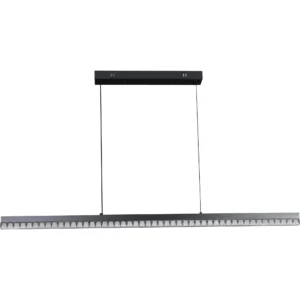 إضاءة معلّقة مودرن على شكل مسطرة - أسود، 3 أوضاع إضاءة، 120 سم، 30 واط