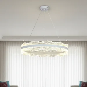 علاقة مودرن بيضاء — 3 لمبات، 125 واط، مقاس 800 مم