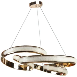 ثريا معلقة مودرن ذهبية — 3 إضاءات، 135 واط