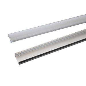 مجرى ألمنيوم 3 متر بدون شفة موديل 161 سلفر