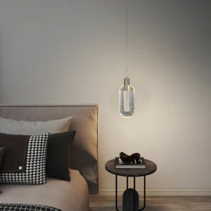 Modern gold chandelier with three 3-watt lights (single piece)