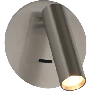 أبليك حائط مودرن فضي بقدرة 3 واط وضوء أصفر