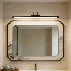 أبليك حائط مودرن أسود — 3 أضواء، 25 واط، طول 1000 ملم