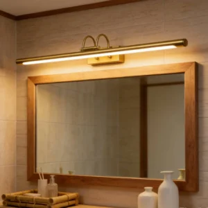 أبليك حائط مودرن بلون زيتي - 3 لمبات، 25 واط، طول 1000 مم