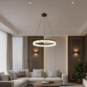 علاقي مودرن أسود، 3 أوضاع إضاءة، 25 واط، مقاس 800 مم