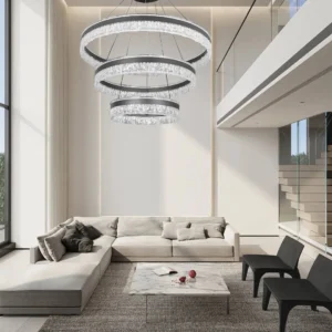 ثريا مودرن معلقة باللون الأسود — 3 إضاءات، 250 واط