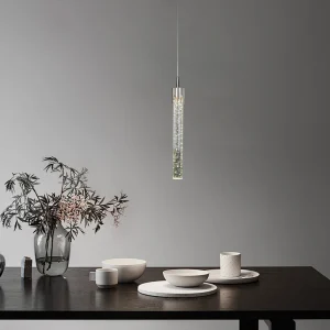 Modern gold chandelier with three lights (3x3 watts) — Single piece