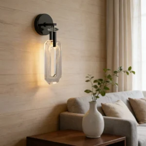 مصباح حائط مودرن أسود — 3 لمبات × 3 واط (قطعة واحدة)