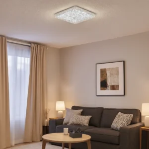 لطش مودرن مربع رصاصي — 3 إضاءات، 30 واط، مقاس 200 مم