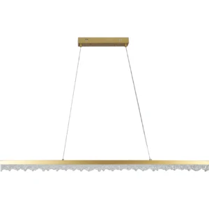 إضاءة معلقة مودرن بلون ذهبي — 3 إضاءات، 30 واط