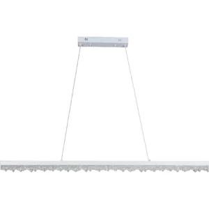 مصباح معلق مودرن أبيض — 3 أوضاع إضاءة، 30 واط