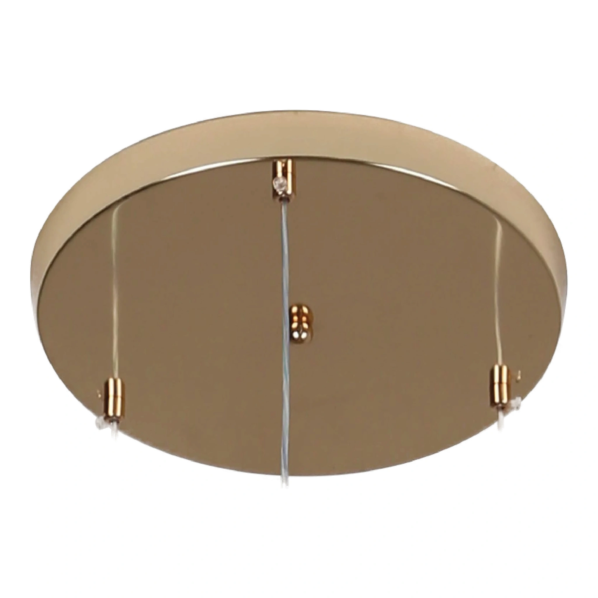 Modern gold ceiling light fixture with three lights (3 x 30 watts)
