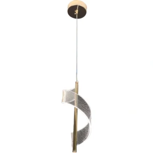 Modern single wall sconce in gold — 3 light settings