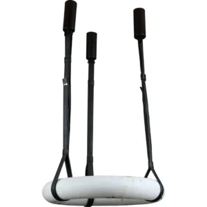 Modern black pendant chandelier — 3 lights, 36 watts, 600 mm diameter