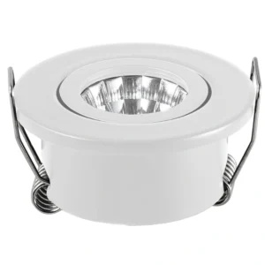 كشاف سبوت متحرك أبيض (إضاءة صفراء) 3 واط — عمق تثبيت 4 سم