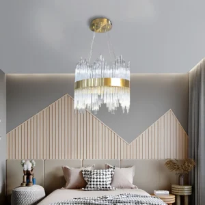 نجفة مودرن باللون الزيتي — 3 إضاءات ساحرة، قطر 400YAB+3 ملم (متاحة فقط في جدة والرياض)