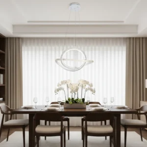 إضاءة معلقة مودرن أبيض — 3 إضاءات، 42 واط