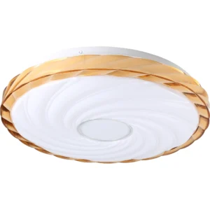 لمبة سقفية دائرية بلون عسلي — 3 أوضاع إضاءة، 42 واط